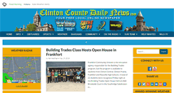 Desktop Screenshot of clintoncountydailynews.com