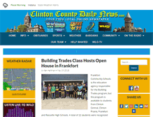 Tablet Screenshot of clintoncountydailynews.com